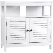 Under Sink Cabinet with 2 Doors Open Compartment White BBC02WT