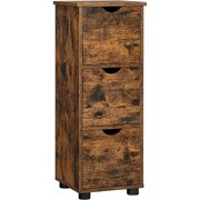 Bathroom Floor Cabinet 3 Drawers Rustic Brown