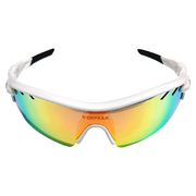 Sport Sunglasses Type 1 White Frame With Black End Tip