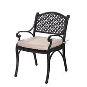 Cherise Cast Aluminium Chairs With Cushions (1 Pair