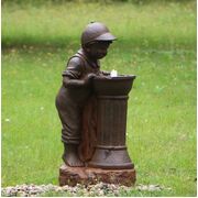 Boy at Water Fountain