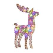 112cm animated reindeer christmas led lights indoor outdoor yard statue decoration