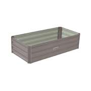 Garden Bed 120 X 60 X 30Cm Galvanized Steel - Grey