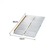 Kartrite 3ft Portable Foldable Aluminium Wheelchair Ramp - Heavy Duty 275kg Load Non-Slip Ramp for Steps Kerbs Vans
