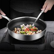 Stainless Steel Frying Pan Non-Stick Cooking Cookware 28Cm Honeycomb Single Sided