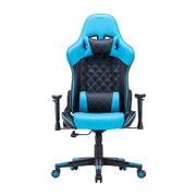 Gaming Chair Ergonomic Racing 165A Reclining Seat 3D Armrest Footrest Blue Black