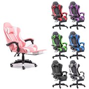 Gaming Chair Office Computer Seating Racing Pu Executive Racer Recliner Large Black