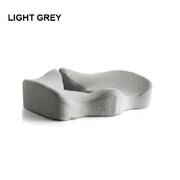 Premium Memory Foam Seat Cushion Coccyx Orthopedic Back Pain Relief Chair Pillow Office Light Grey