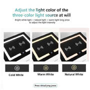 Smart Bedside Tables with 3 Drawers, Wireless Charging, LED Light, USB (Right Hand)