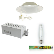 Maximize Your Yield with 600w HPS Grow Light Kit - Lucagrow Bulb & Deep Bowl Reflector