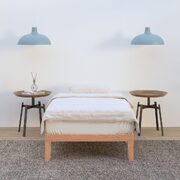 NaturalSlumber: Handcrafted Warm Wood Bed Frame for Single Size Beds