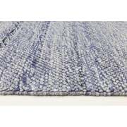 Loopy Blue Wool Blend Rug 200x290cm