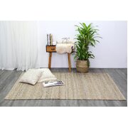 Grey Natural Basket Weave Jute Rug 230x320cm