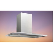 90cm Slimline Canopy Range Hood With On-Board Motor in S/Steel