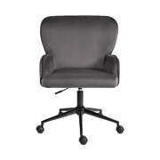 Desk armchair - home office swivel chair adjustable height seat plume grey
