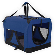 Blue Portable Soft Dog Cage Crate Carrier Xxxl