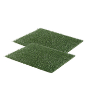 2 Grass Mat For Pet Dog Potty Tray Training Toilet 63.5Cm X 38Cm