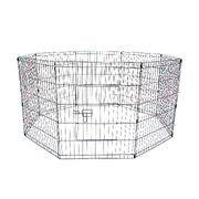 Pet Playpen 8 Panel 24In Foldable Dog Exercise Enclosure Fence Cage