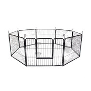 Pet Playpen Heavy Duty 31In 8 Panel Foldable Dog Exercise Enclosure Fence Cage