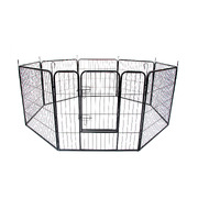 Pet Playpen Heavy Duty 32In 8 Panel Foldable Dog Exercise Enclosure Fence Cage