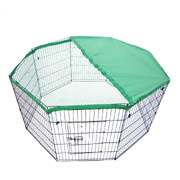 Pet Playpen 8 Panel 36In Foldable Dog Cage + Cover