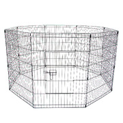 Pet Playpen 8 Panel 42In Foldable Dog Exercise Enclosure Fence Cage