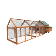 350 CM XXL Chicken Coop Rabbit Hutch Ferret Cage Hen Chook Cat Kitten House With Run