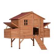 XXL Chicken Coop Rabbit Hutch Cage Hen Chook House - Durable