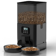 6L Automatic Digital Pet Feeder With Double Food Bowl