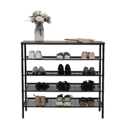 Adjustable 5-Tier Shoe Rack Shelf - Large Storage Organizer for Your Home