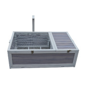 Tortoise House Turtle Habitat Enclosure Wooden Small Animal Hutch Indoor Outdoor