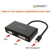 UGREEN 3-in-1 Mini DisplayPort to HDMI&VGA&DVI converter - black (10440)