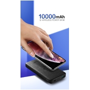 10000Mah  Power Bank  With 10W Qi Wireless Charging Pad - Black 50578