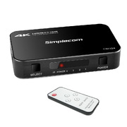 4 Way Hdmi 2.0 Switch With Remote 4 In 1 Out Splitter Hdcp 2.2 4K