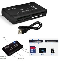 All in 1 USB Card Reader Multi SD XD MMC MS CF TF Mini SD M2 SDHC