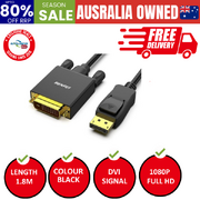 DisplayPort to DVI 1.8m (6 Feet) Cable