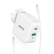 2-Port PD GaN Tech USB-C Foldable Fast Charging Adapter
