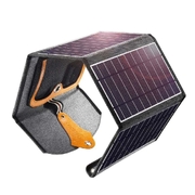 22W Portable Waterproof Foldable Solar Panel Charger Dual USB Ports
