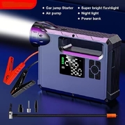 4-in-1 10000mAh Car Jump Starter + Power Bank + Air Pump + LED Flashlight