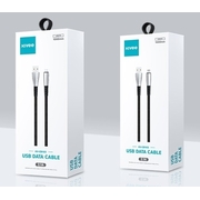 KIVEE CB103 iPhone Charging Cable 1M Black/Silver