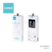 KIVEE MT05W earphone 3.5mm 1.2M White