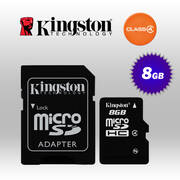 kingston 8GB Micro SD Class 4 with standard SD adaptor (KINSDC4/8GB)