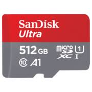 SANDISK SDSQUAR-512G-GN6MA Micro SDHC Ultra A1 Class 10 100mb/s with SD adapter