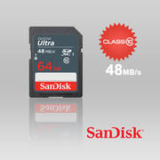 SDSDUNB-064G: SANDISK 64GB SDHC Class 10 Ultra 48MB/S
