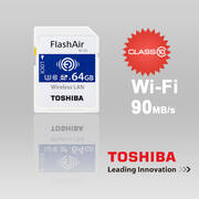 Toshiba 64GB THN-NW04W0160C6 FlashAir SDHC W-4 CL10 (New)