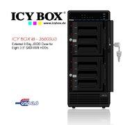 I(Ib - 3680Su3) External 8 Bay Jbod Case For 8 X 3.5 Inch Sata L/Ll/Lll Hdds