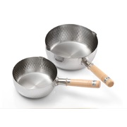 Yoshikawa Stainless Yukihira Saucepan  TWIN pack 20cm + 22cm