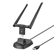 Ax1800 Dual Band Wifi 6 Usb Adapter 802.11Ax With 2X 5Dbi High Gain Antennas