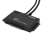Sa491 3-In-1 Usb 3.0 To 2.5", 3.5" & 5.25" Sata/Ide Adapter With Power Supply