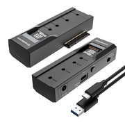 Usb To M.2 & Sata 2-In-1 Adapter: Hdd & Nvme/Sata M.2 Ssd, Usb 3.2 Gen2 10Gbps